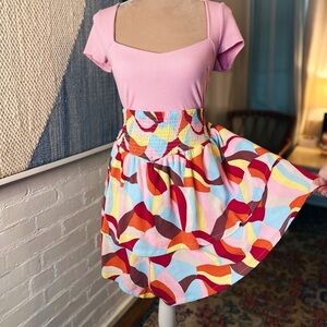 Torrid Bold Colorful Layered Ruffle Shorts